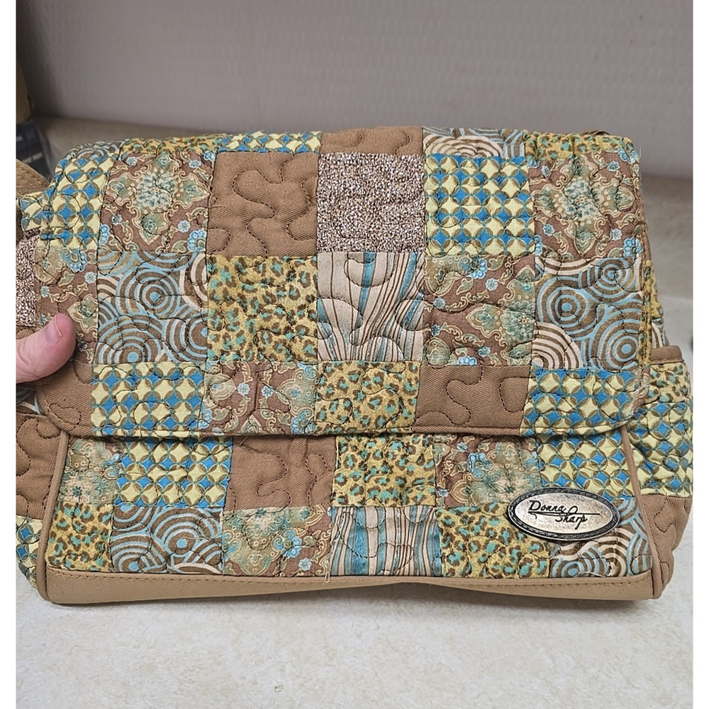 Vtg Donna Sharp Mixed Pattern Patchwork Quilted B… - image 2